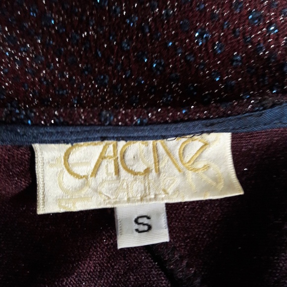 LuReX Vintage Cache Gown Maxi Dress Glitter Umbre Purple Side Zip USA - Picture 6 of 8